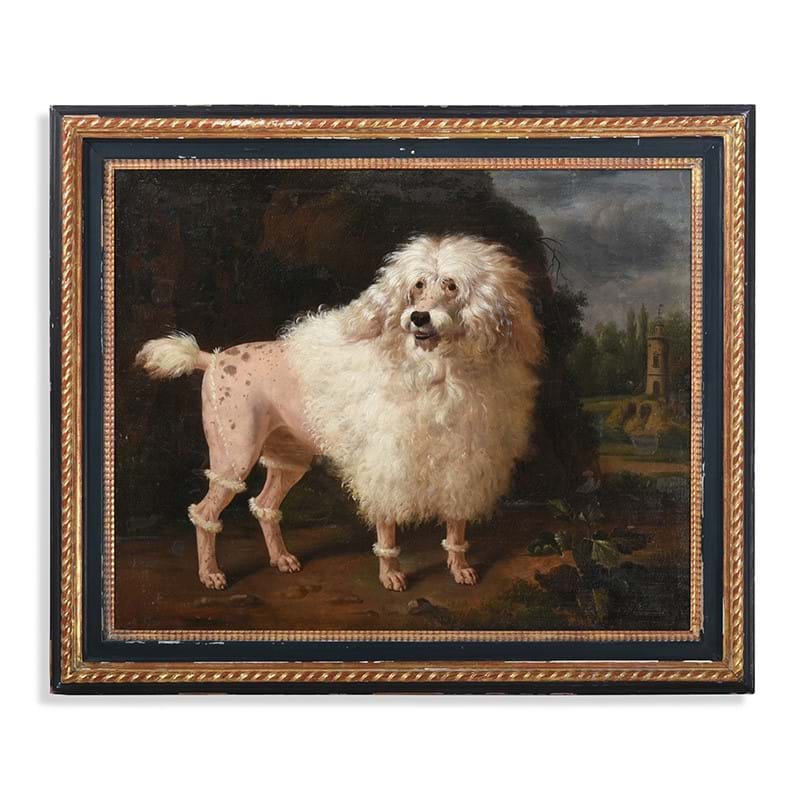 Circle Of Jean-Baptiste Oudry (French 1686-1755), Portrait Of A Poodle, Oil On Canvas